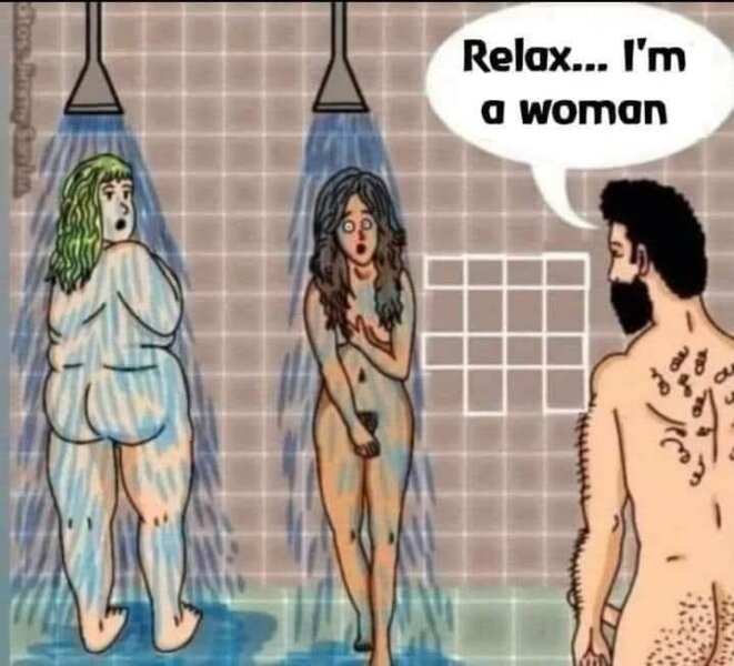 Female nurses have to get changed with a male. They are told to go to another room. The man keeps the female changing room to himself. Wtaf is going on?