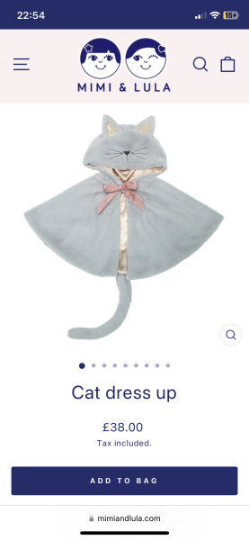 Hello, I’m sorry but as everybody seen the Boden cat cape