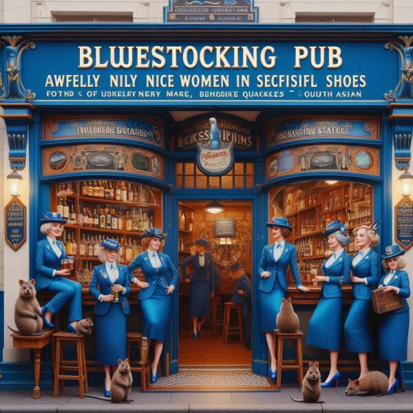 Les Bas Bleus, The Bluestocking...