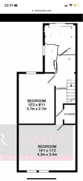 Only bathroom upstairs is ensuite in smallest bedroom?? Move house or reconfigure?