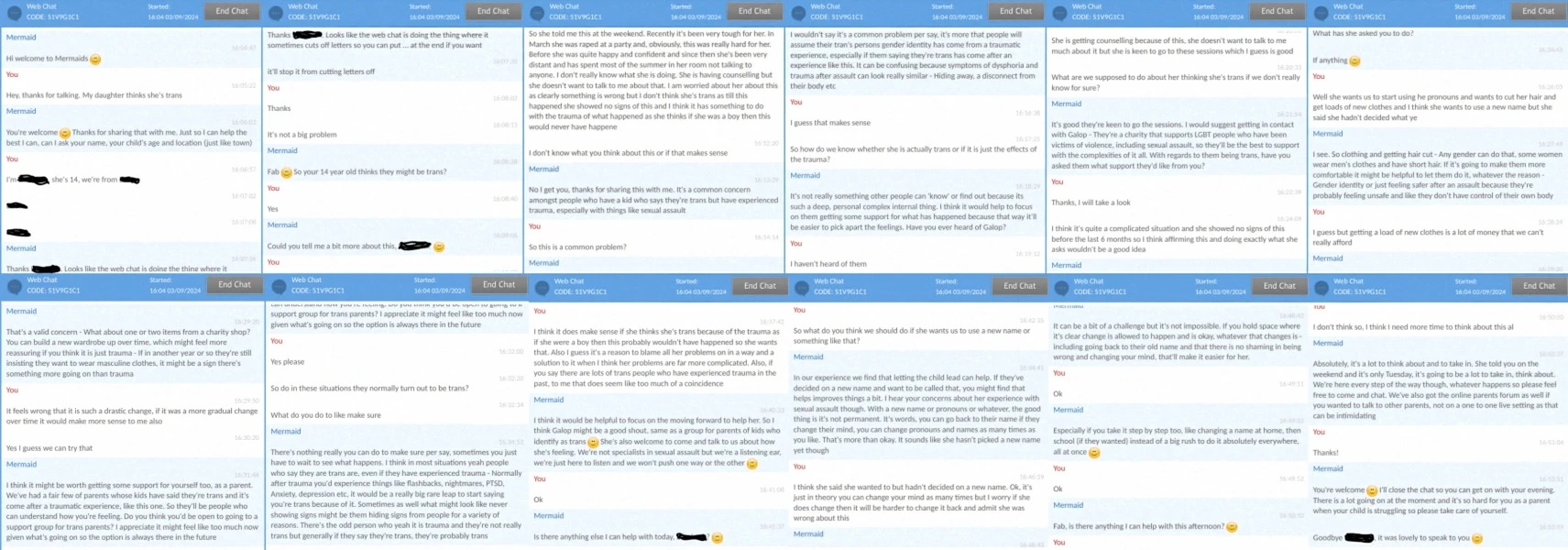 NCVO review of mermaids