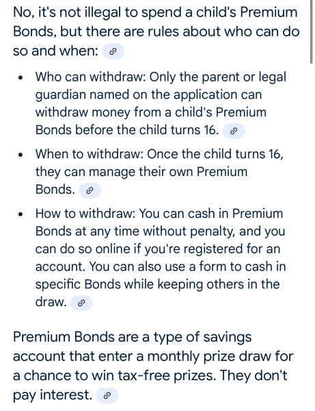 Told I can’t use this premium bonds money for our house deposit as it’s illegal?