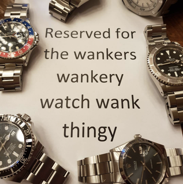 Wanky things you’re guilty of