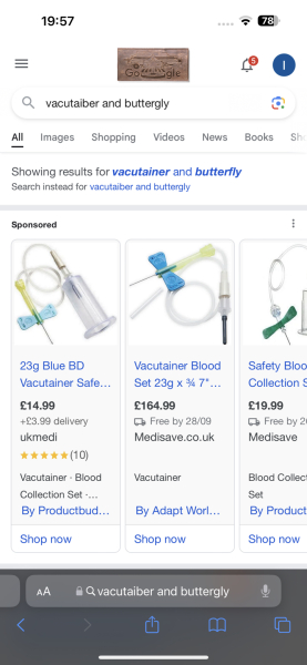 Blood test in A&E - is this standard?