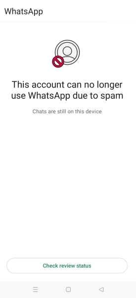 Help suspended from WhatsApp!