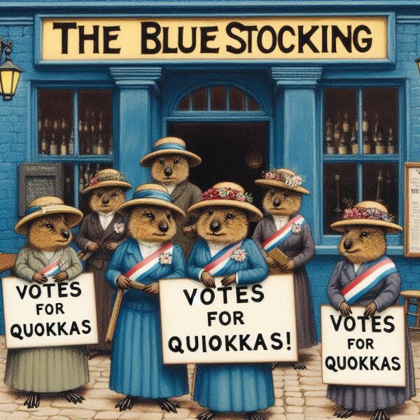 Les Bas Bleus, The Bluestocking...