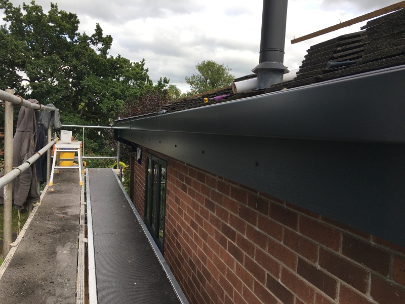 Is aluminium guttering noisy compared to PVC?