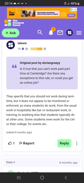 University: weekly money needed as 'extra' in 1st year (catered accomm)