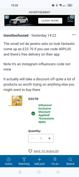 Thread 2 - the one with a round of Santa-plause for all of the bargains