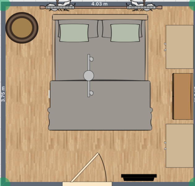 How can I move around my bedroom?