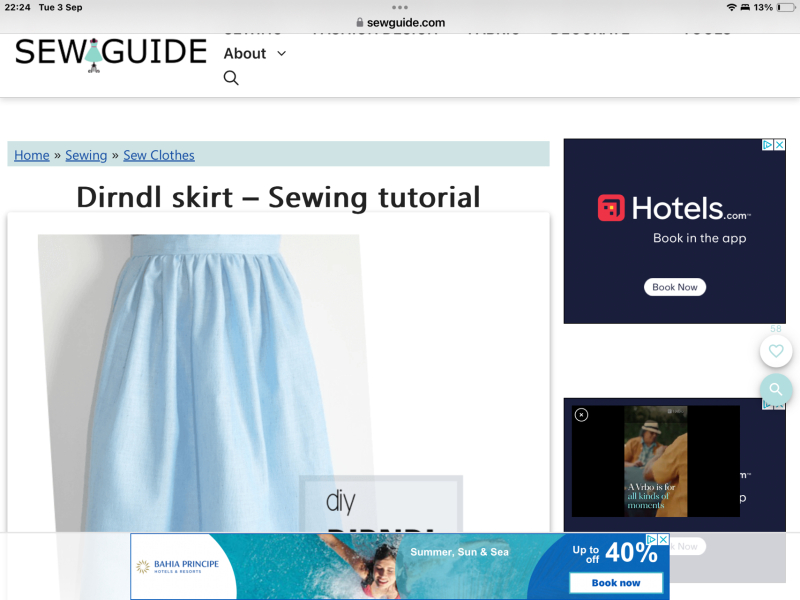 Full skirt with waistband in corduroy - help with pattern