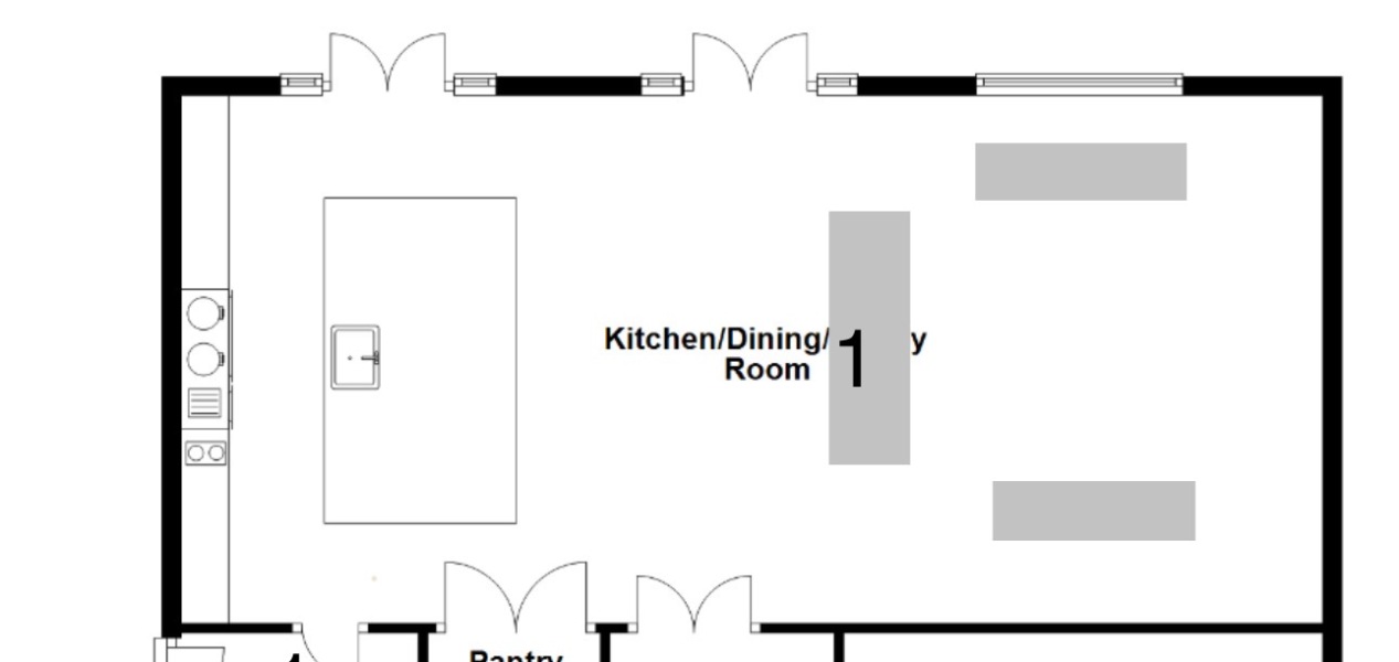 Buying 3 sofas - what colours should they be? Pic included