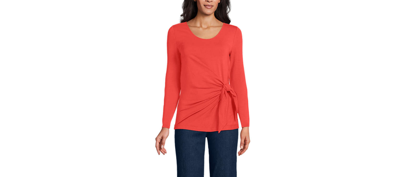 V neck long sleeve tops but long?