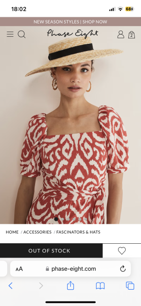 Does anyone have this Phase Eight fascinator they’re wanting to sell??