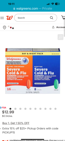 What medication do you take for a common cold?