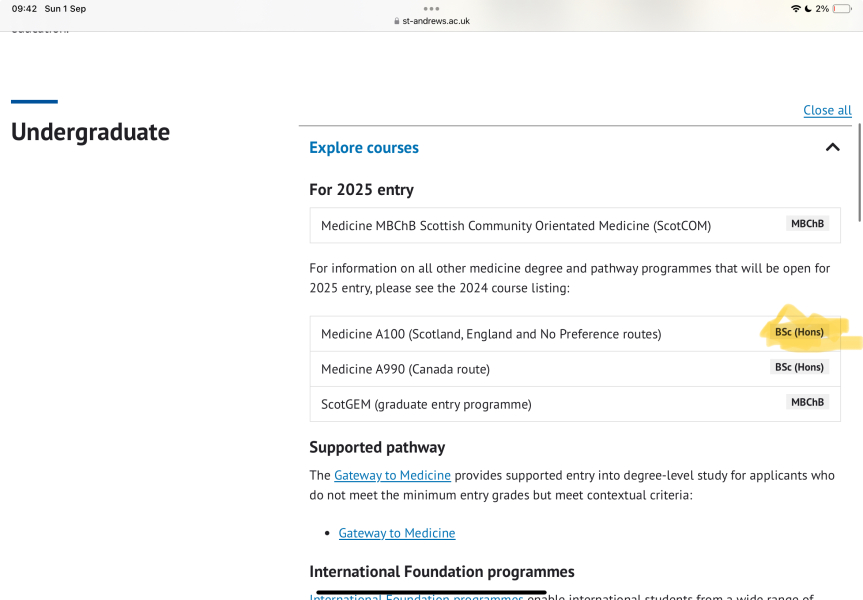 Medicine 2025 entry - part 2