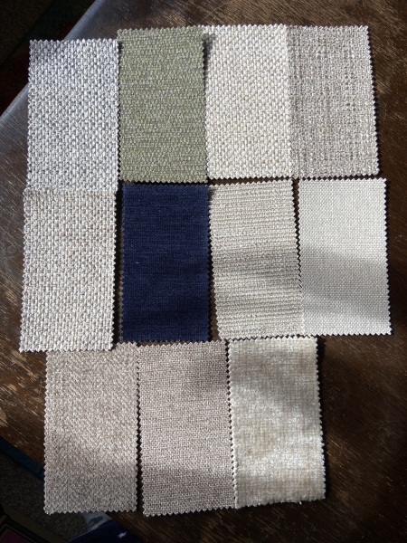 Help me decide on sofa swatches