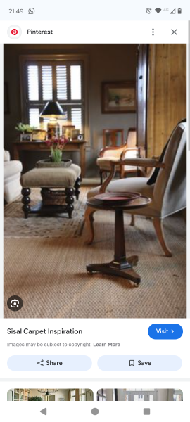 Sisal carpet in living room - thoughts!