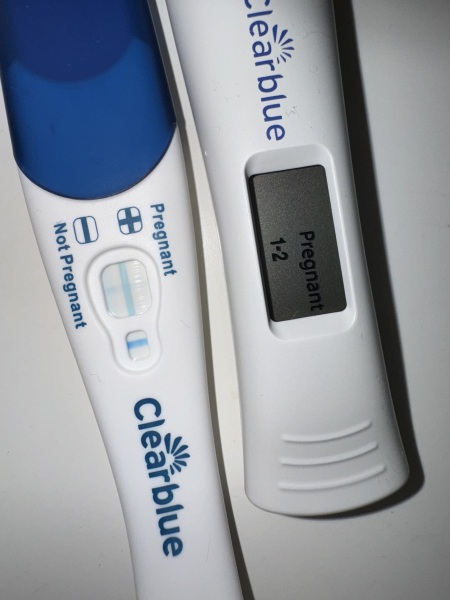 Faint pregnancy tests