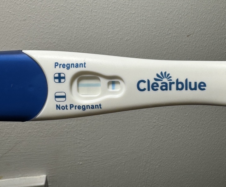 Clear blue test. Evap line or positive