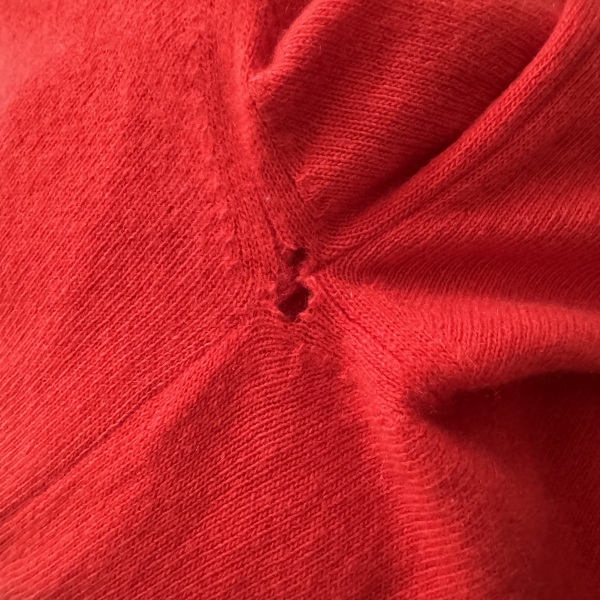 Help with hole in cashmere jumper