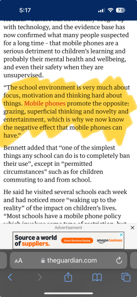 Does your school allow phone use during day?