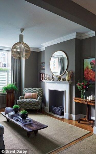 How to bring warmth and cosiness to large grey rooms when you can't decorate