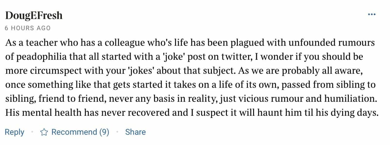 AIBU that Giles Coren’s back to school tips column that includes “minor sexual abuse” is not funny?