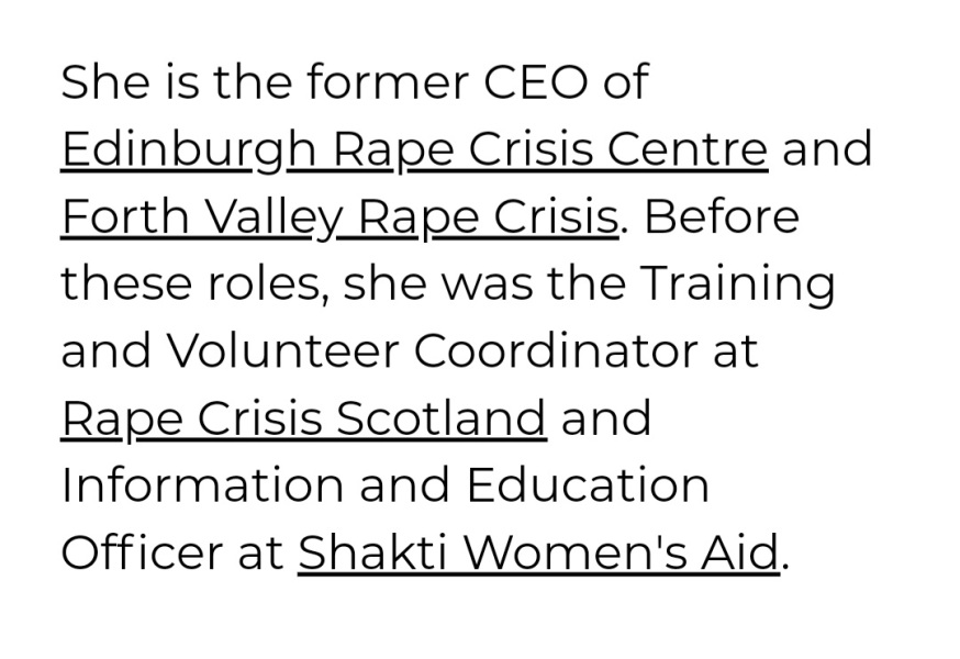 ..To be mortified at the treatment of rape victims at the Edinburgh Rape Crisis Centre?