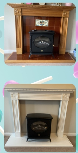 Has anyone painted fireplace tiles?