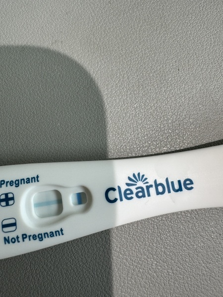 Faint pregnancy tests