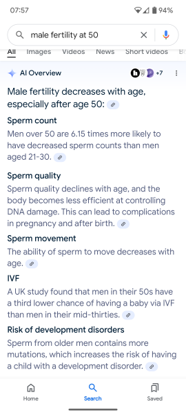 DP wants a baby at 50, I don't.
