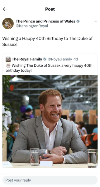 The Waleses have said Happy birthday to Harry