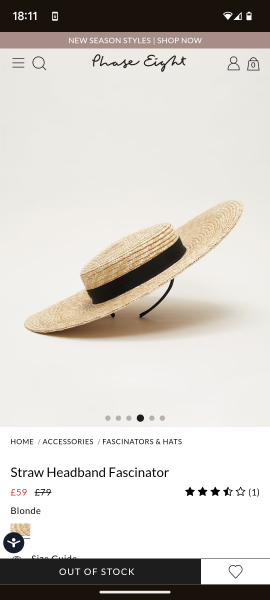Does anyone have this Phase Eight fascinator they’re wanting to sell??