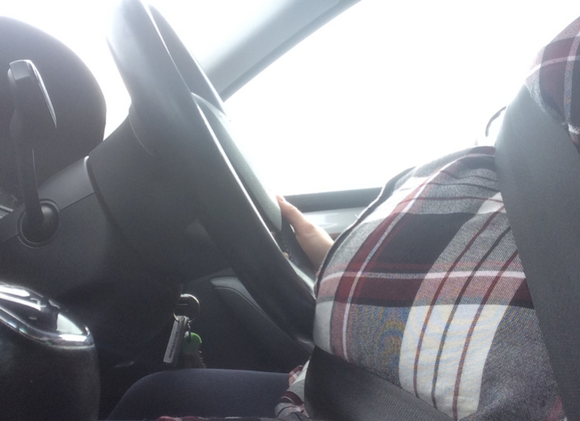 To ask when you stopped driving in pregnancy?