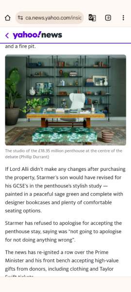 Starmer son finds a quiet place to study for GCSEs