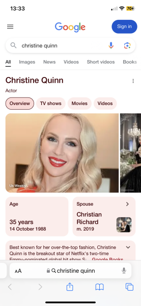 Being named Christine