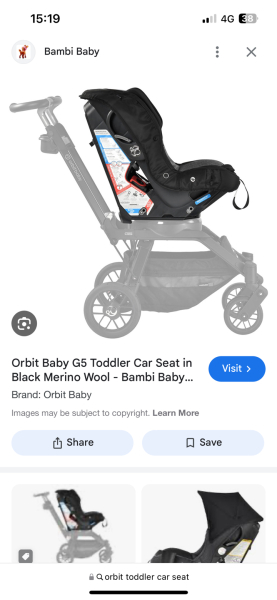 Do toddler car seats with pram adapters exist?