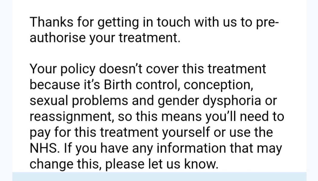 Anyone financed fertility investigations/treatment through BUPA UK