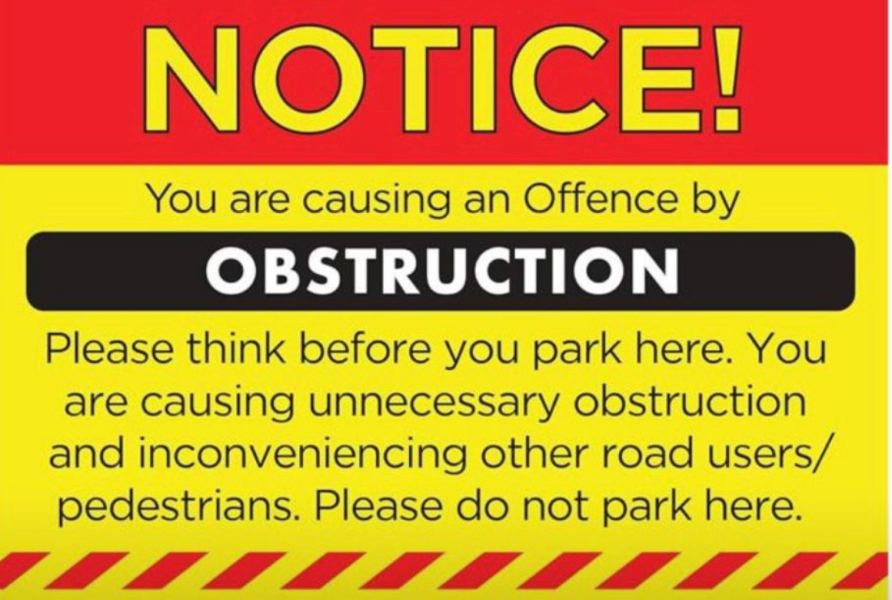 Realistically can anything be done to stop parents parking across driveway?