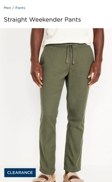 Men's elasticated trousers