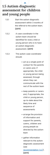 Wait time for ASD assessment extended