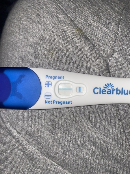 Clear blue test. Evap line or positive