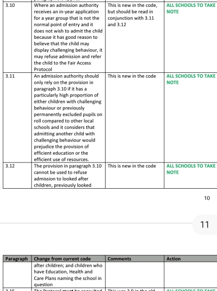 Permanent Exclusion - advice for a letter please