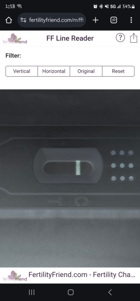 line eyes?? or faint positive?