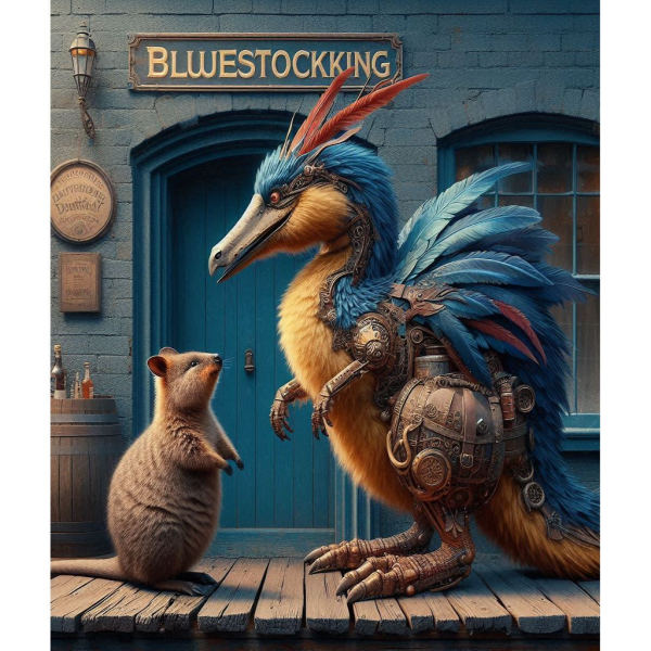 Les Bas Bleus, The Bluestocking...