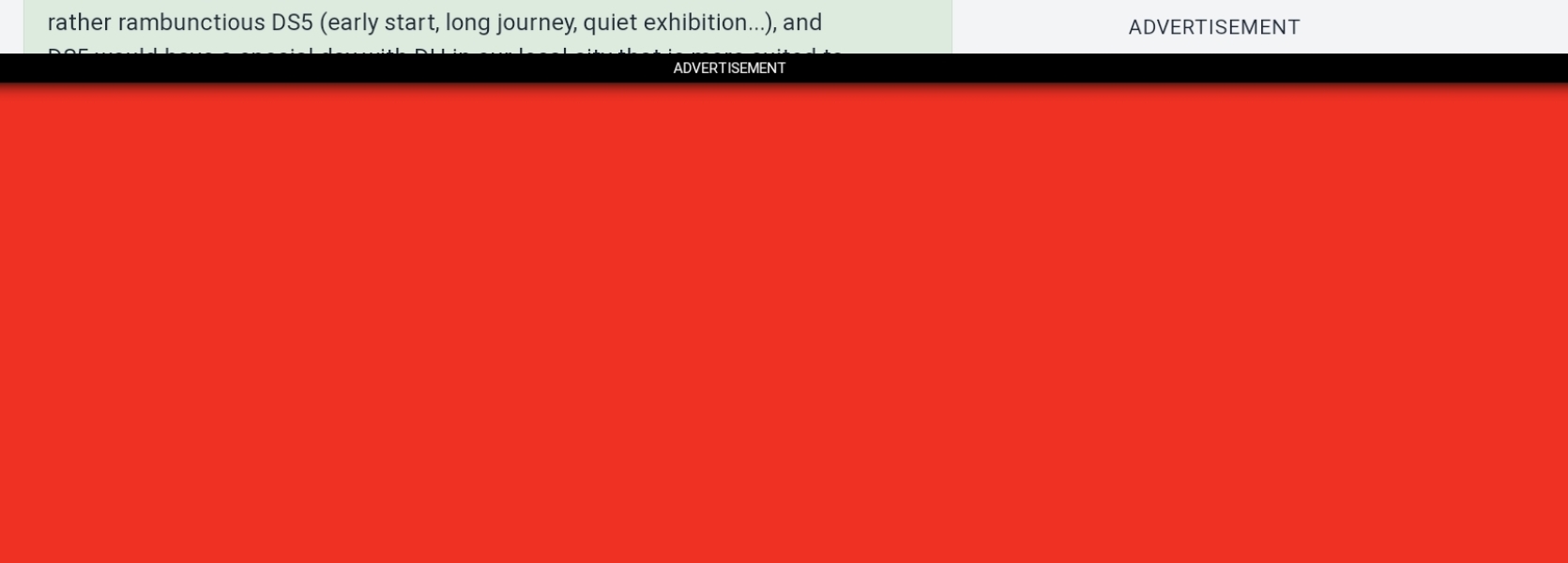 Pop-up advert that won’t go away.