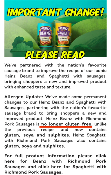 Heinz Beans and Sausages