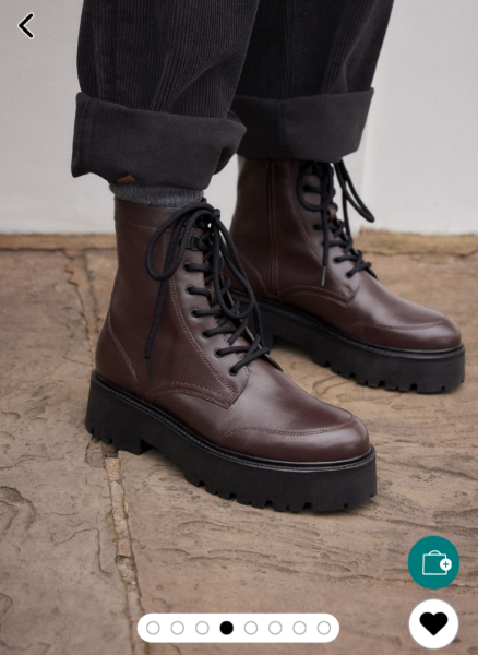 Comfortable winter footwear with jeans.