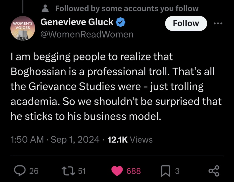 Peter Boghossian blaming women for male violence toward women  ***MNHQ content warning for link to images of violence against women***